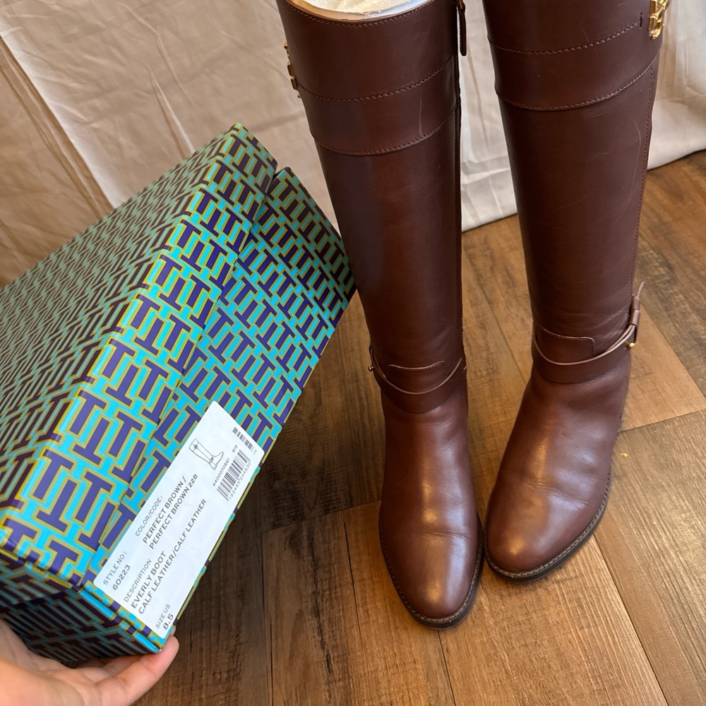 Tory Burch  Brown Patterned Boots - Picture 15 of 16